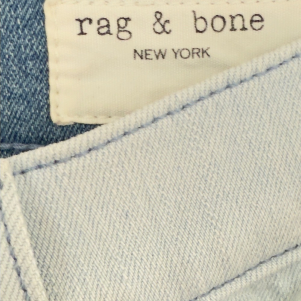 rag & bone Two-Tone High Rise Jeans - Picture 3 of 6